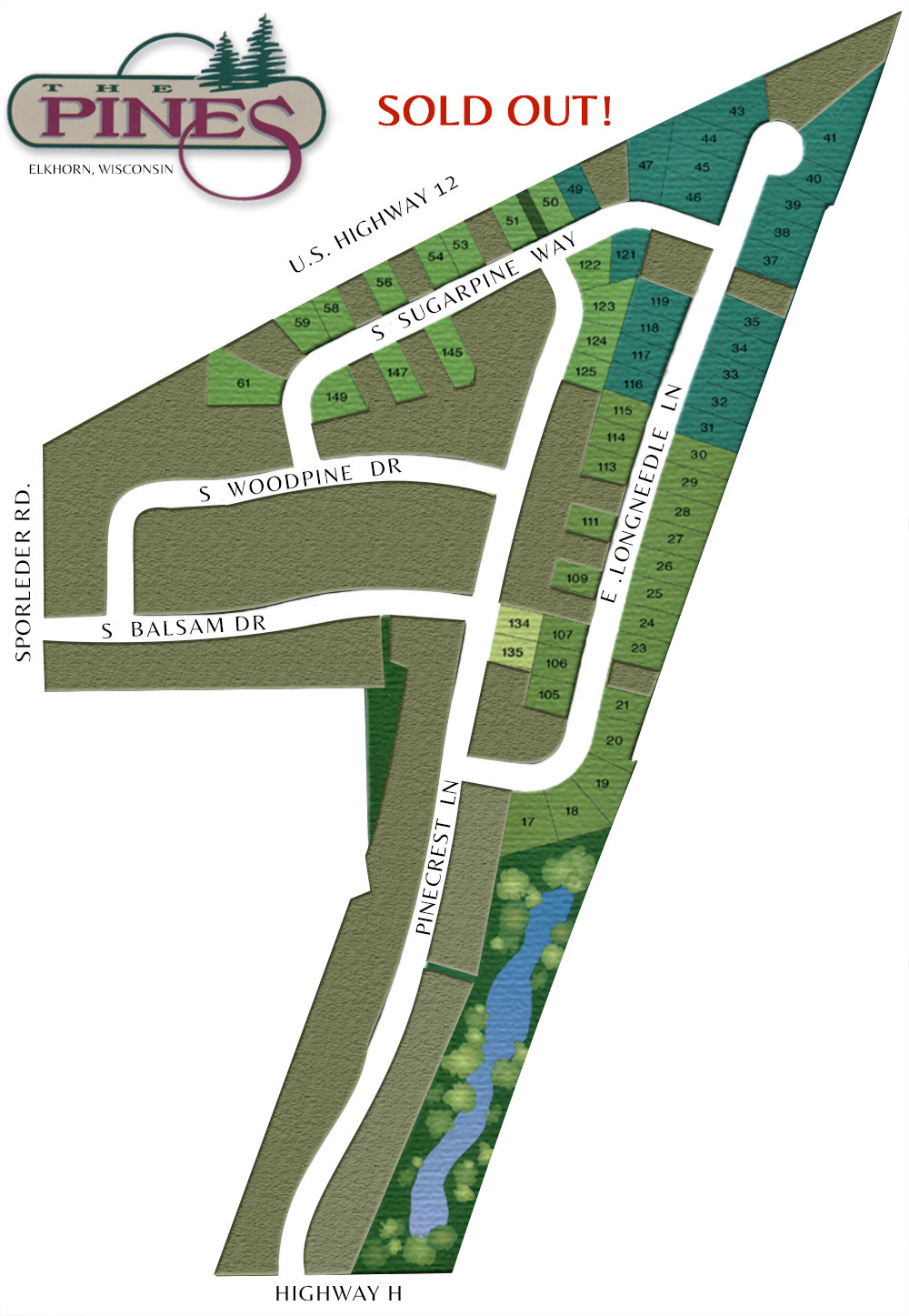 The Pines of Elkhorn Site Map